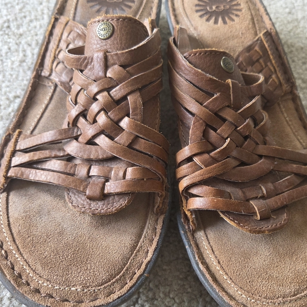 UGG Australia Women's Keala Slide Brown Sandals Size 8 - Picture 3 of 6